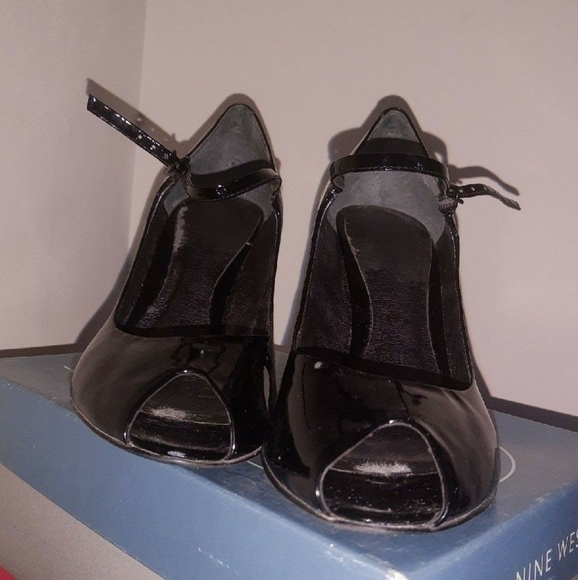 Nine West Shoes - NineWest ‘NW Carlen’ Patent Leather Peep Toe Heels